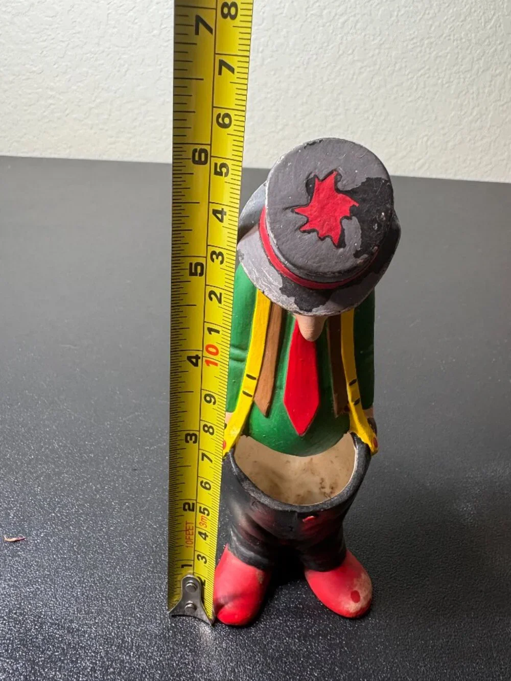 Vintage Ceramic Hand Painted Sad Hobo Cactus Planter Small Plant Planter
